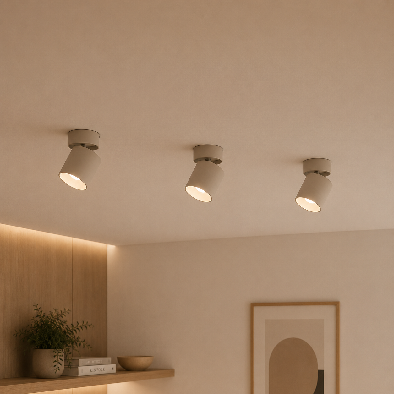 Créez un éclairage précis et d'ambiance avec un spot LED de plafond ajustable