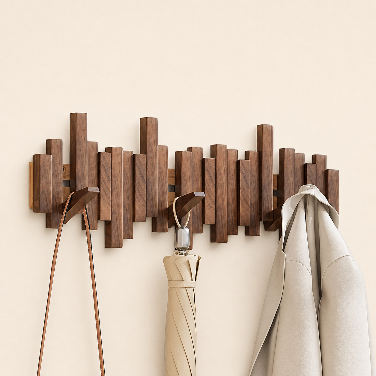 ToneLine – Porte-manteau mural en bois massif