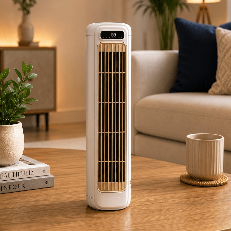 Ventilateur de bureau sans fil compact – chargement USB