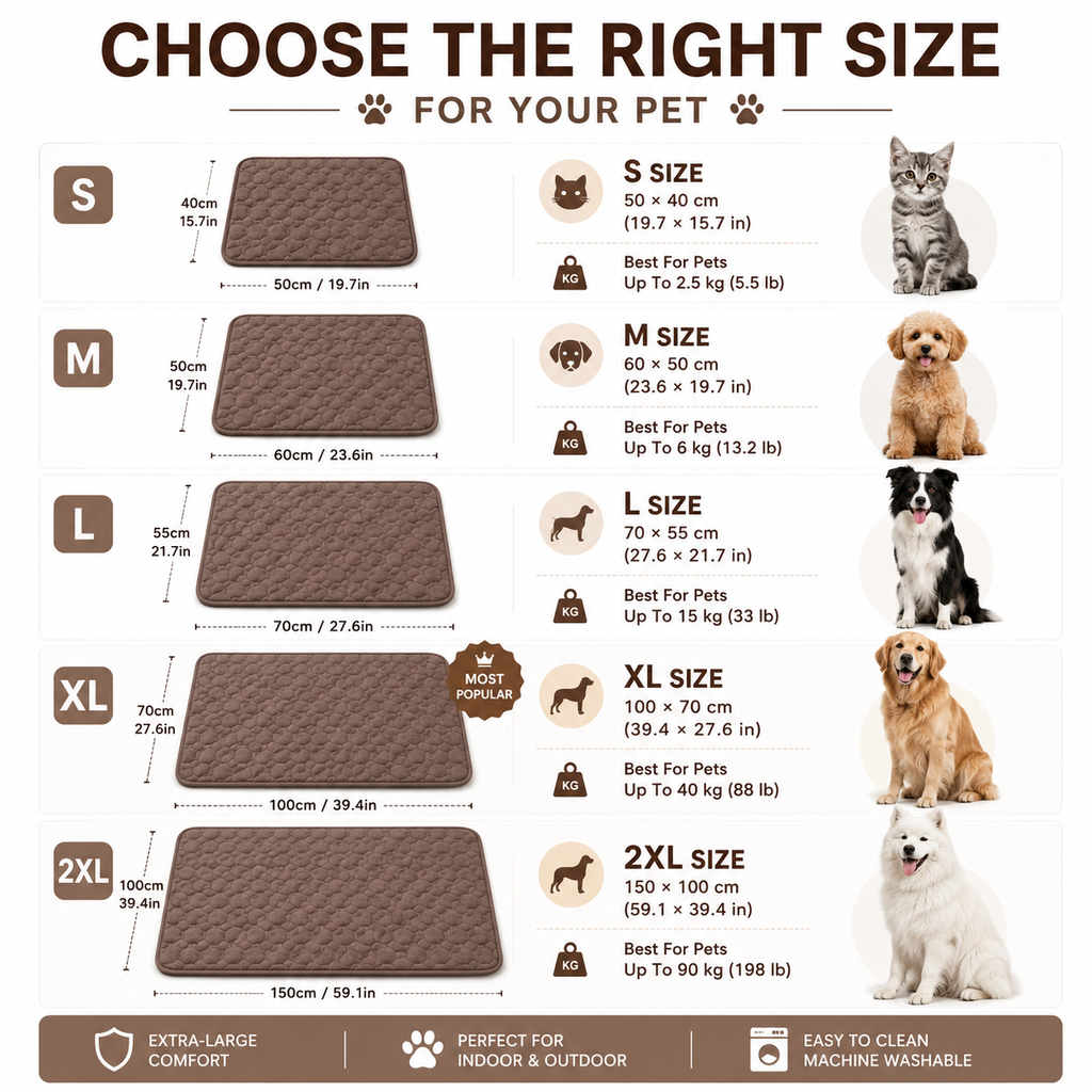 TAPIS CHILLPAWS – Lit Réfrigérant Extra Large pour Chiens et Chats