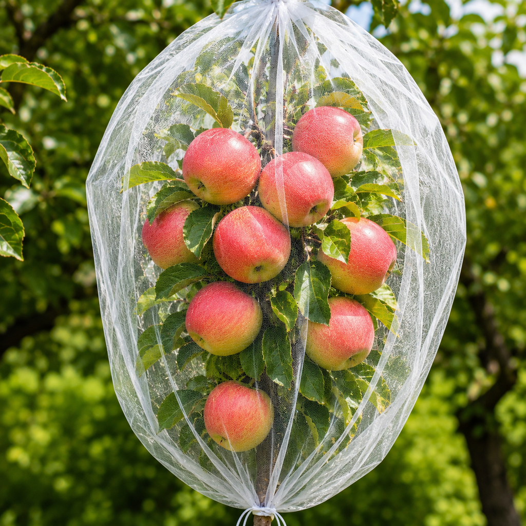 CROPSHIELD – Sacs en maille pour arbres fruitiers avec cordon de serrage