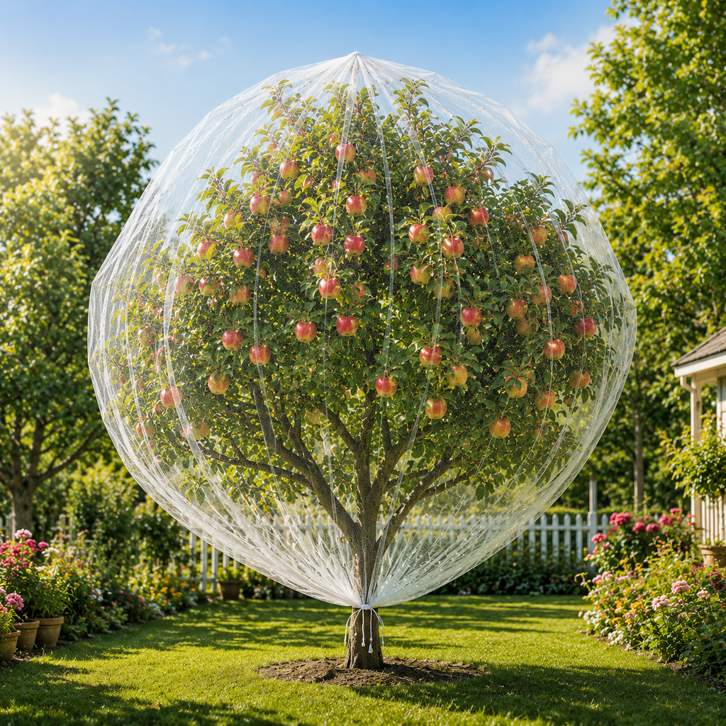 CROPSHIELD – Sacs en maille pour arbres fruitiers avec cordon de serrage