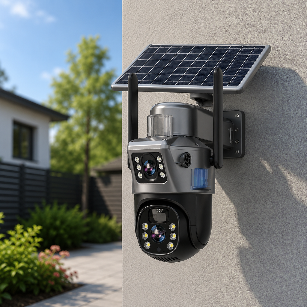 GUARDORA – Caméra de sécurité alimentée par énergie solaire pour une surveillance fiable de votre propriété