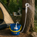 CAMPFLOW – Kit de Douche Extérieure pour Randonnée, Camping et Journées à la Plage