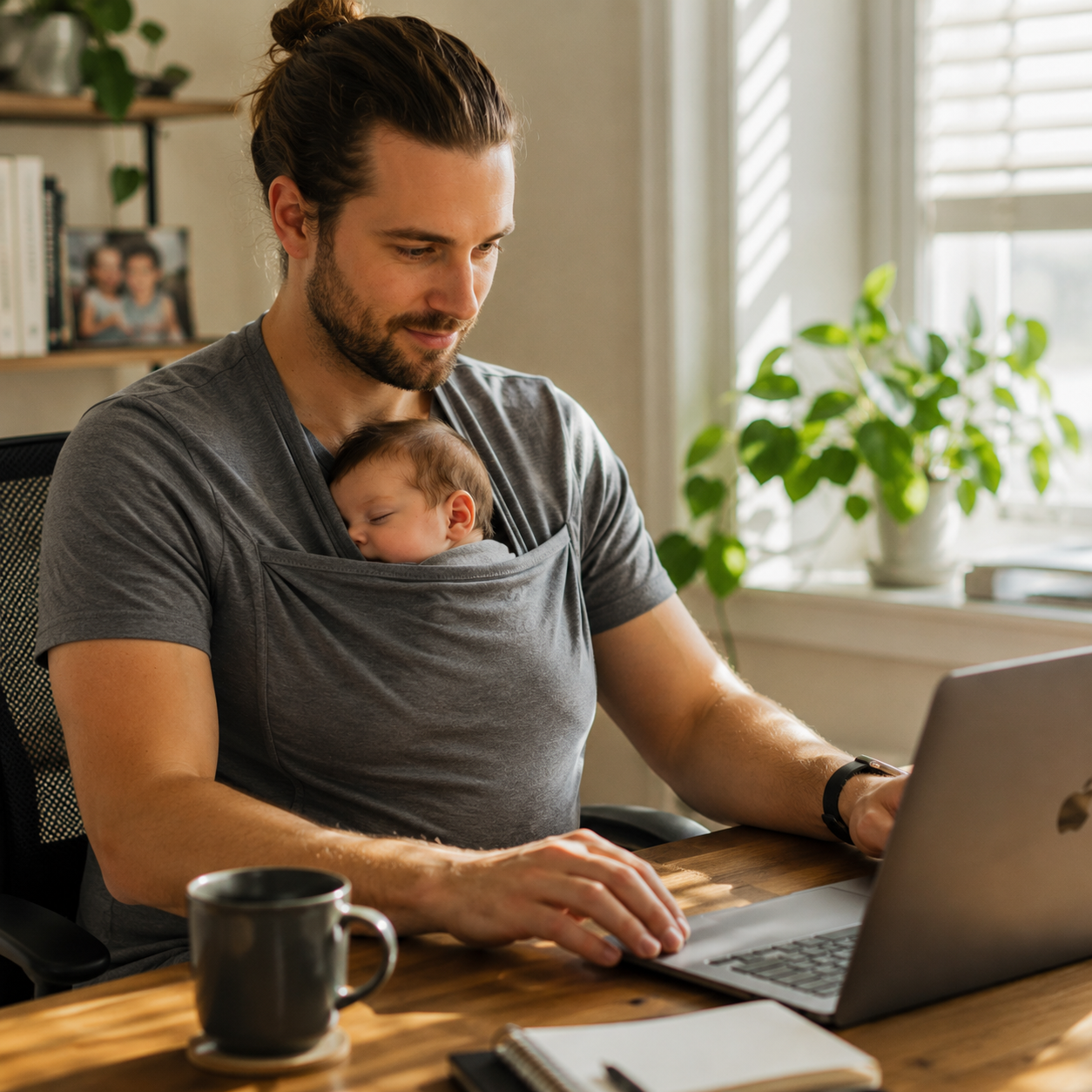 BONDWEAR – T-shirt innovant pour le portage de bébé, pour un parentalité et un allaitement sans les mains