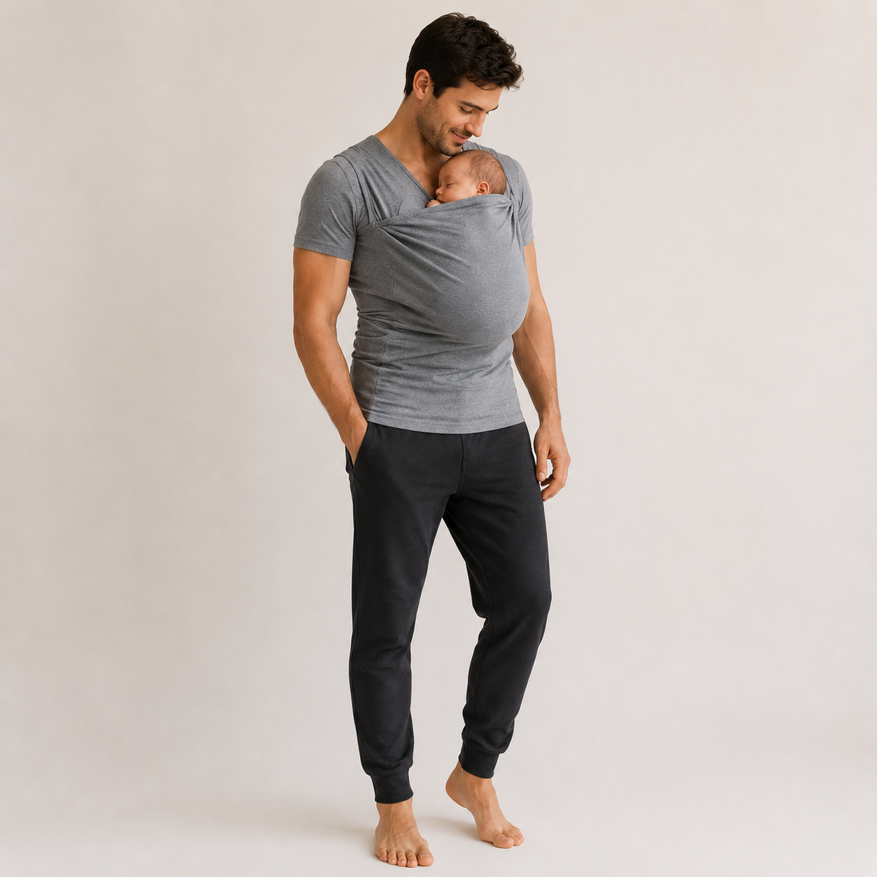 BONDWEAR – T-shirt innovant pour le portage de bébé, pour un parentalité et un allaitement sans les mains