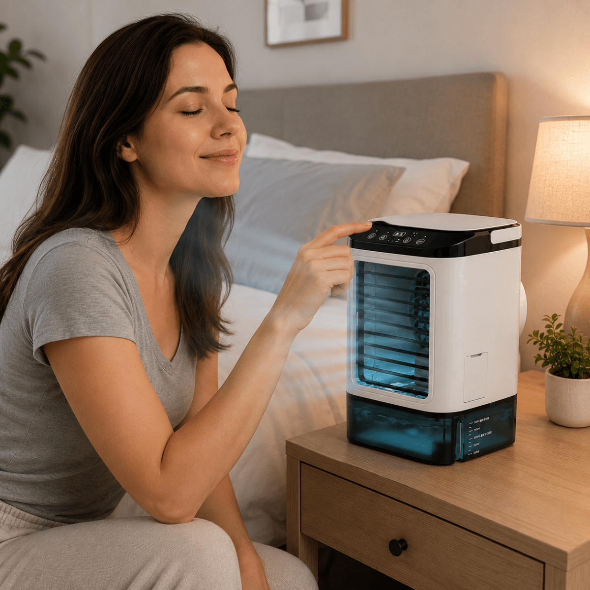 Ventilateur portable avec fonction brumisateur – spray rafraîchissant
