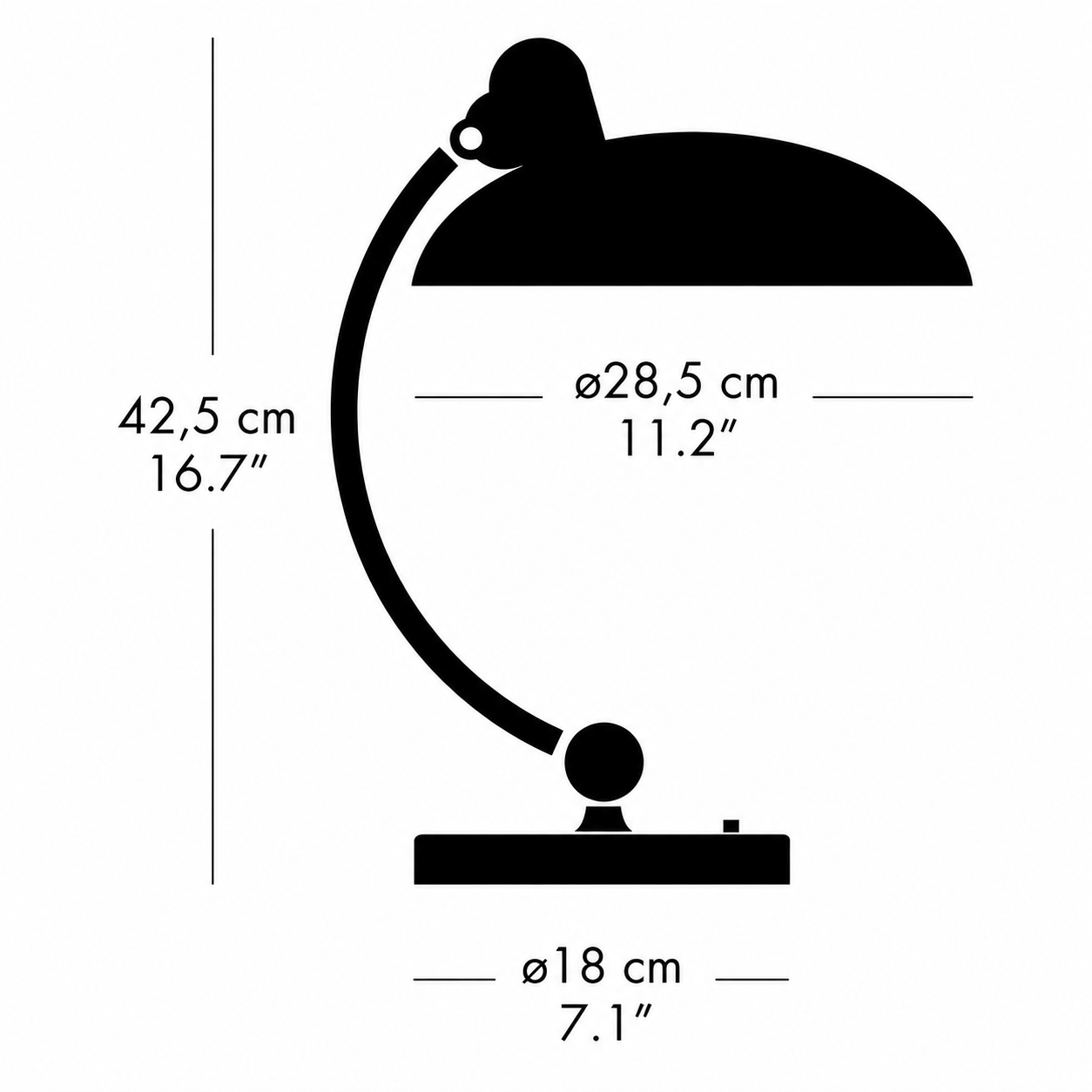 Lampe de table Bauhaus moderne – Simple, lumineuse et fonctionnelle