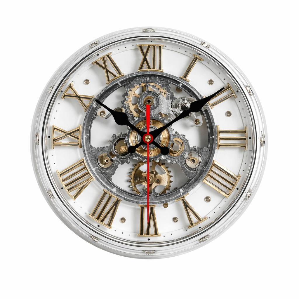 HORLOGE GEARWOOD – Horloge murale mécanique vintage 2D
