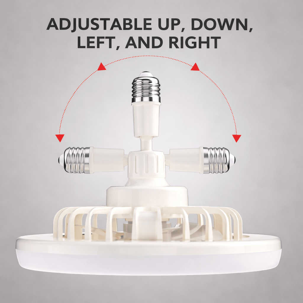 Ventilateur de plafond LED avec télécommande – installation facile sur douille E27