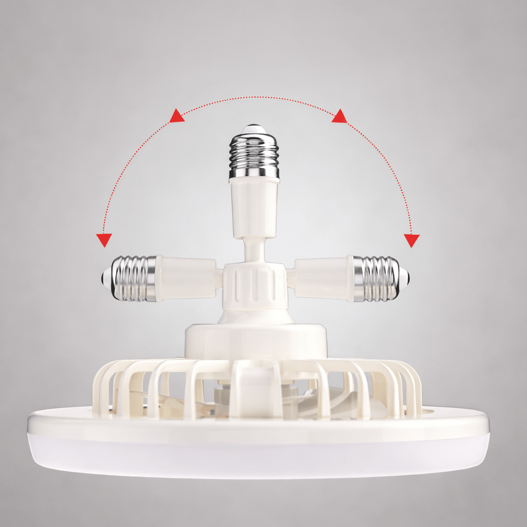 Ventilateur de plafond LED avec télécommande – installation facile sur douille E27