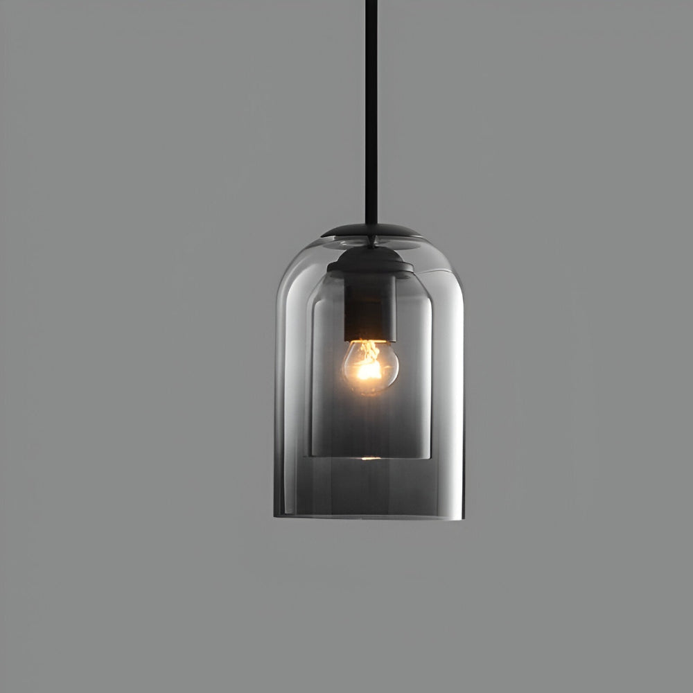 Suspension en Verre Double - Lampe Suspendue pour Décoration Contemporaine