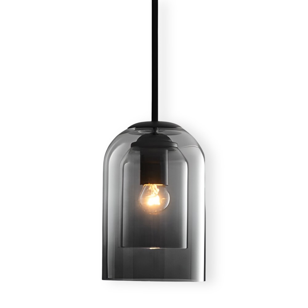 Suspension en Verre Double - Lampe Suspendue pour Décoration Contemporaine