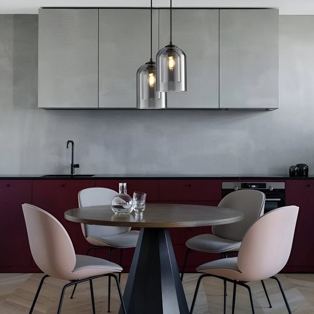 Suspension en Verre Double - Lampe Suspendue pour Décoration Contemporaine