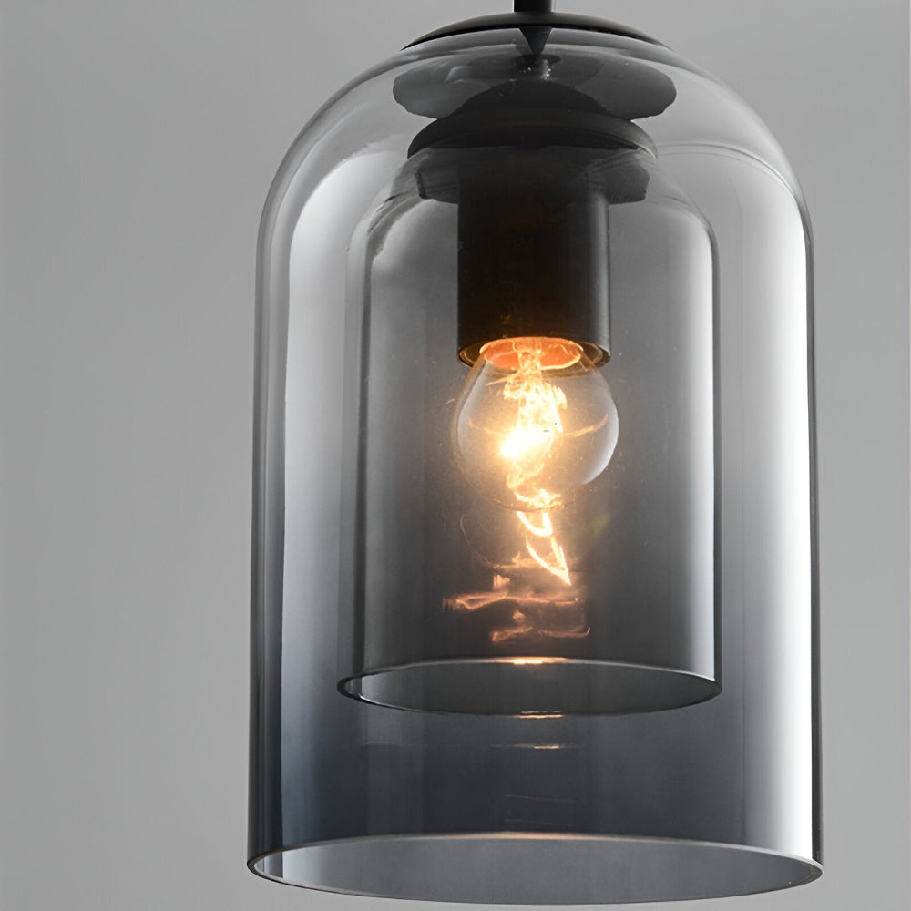 Suspension en Verre Double - Lampe Suspendue pour Décoration Contemporaine