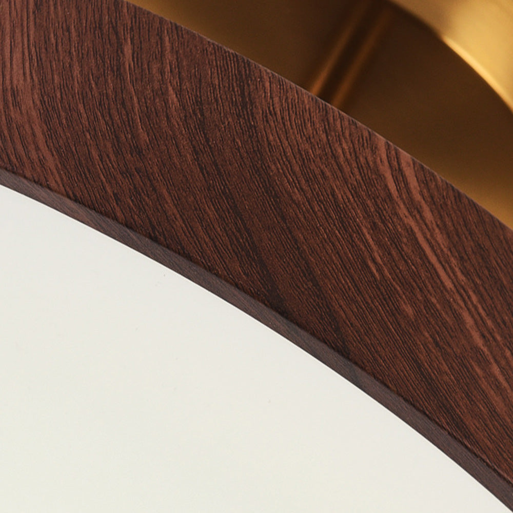 Fjell – Lampe de plafond scandinave avec effet bois et cadre doré