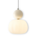 Crémura – Lampe pendante Art Déco classique en crème et métal