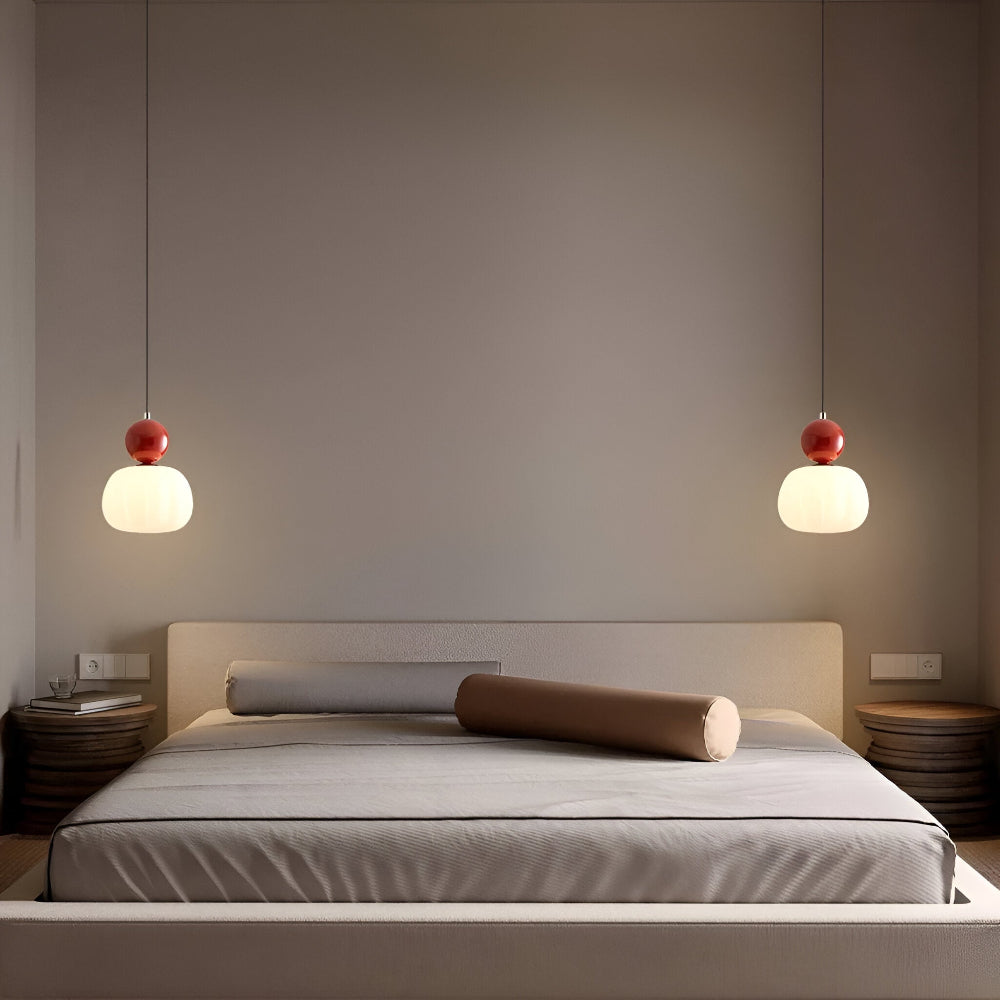 Crémura – Lampe pendante Art Déco classique en crème et métal