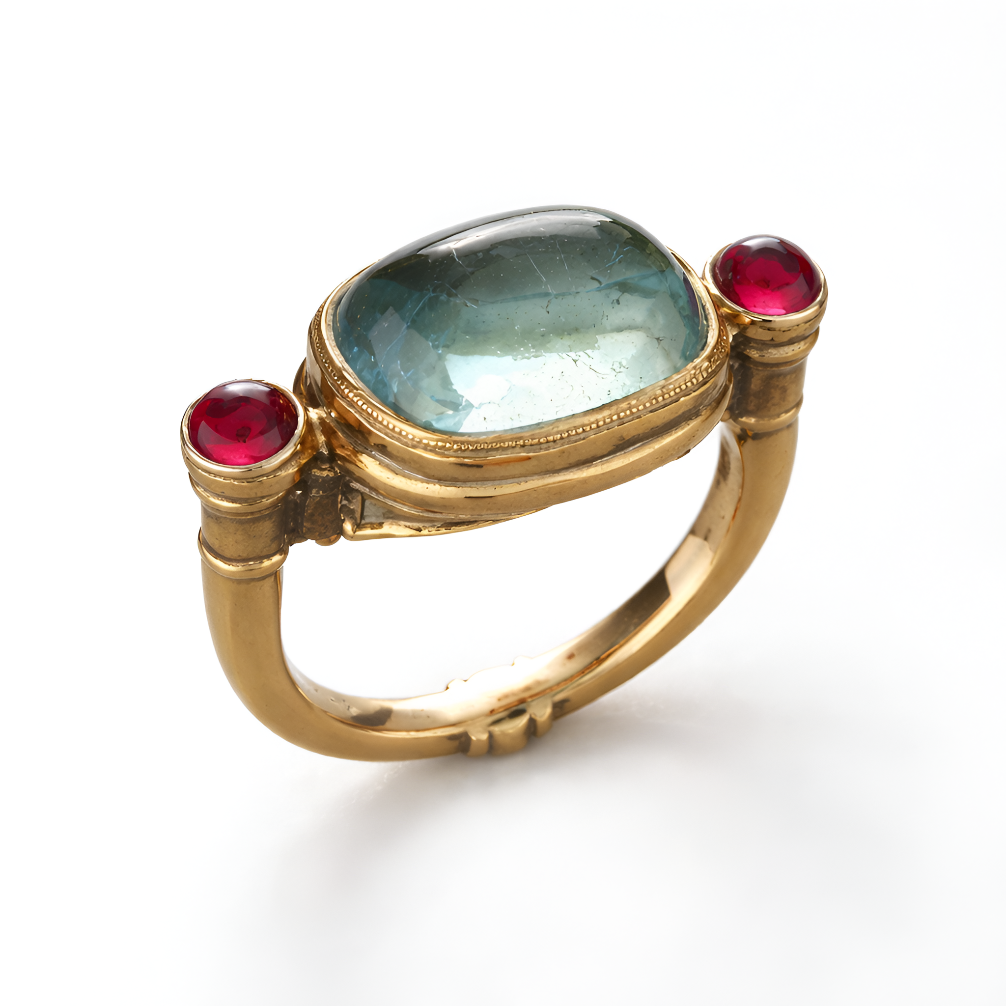 Rosie - Bague classique avec pierre de couleur