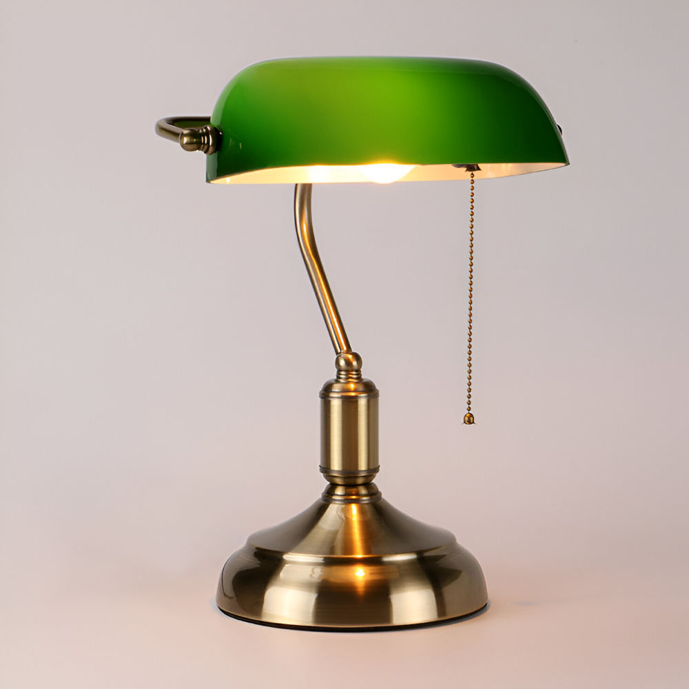 Lampe de Bureau Verte Classique - Éclairage Vintage Intemporel
