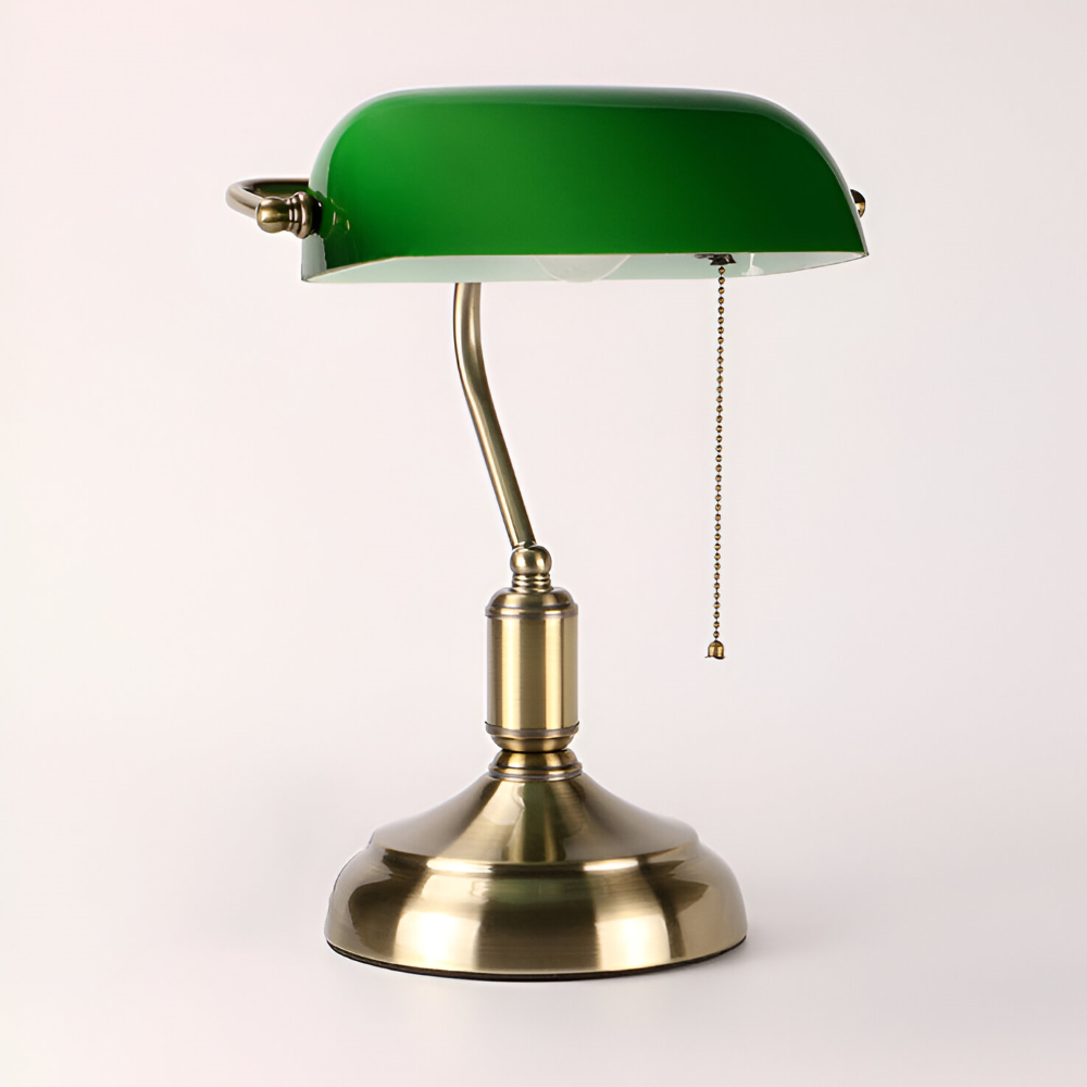 Lampe de Bureau Verte Classique - Éclairage Vintage Intemporel