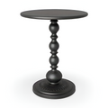 Table d'appoint classique ronde style balustre - Idéale pour les petits espaces