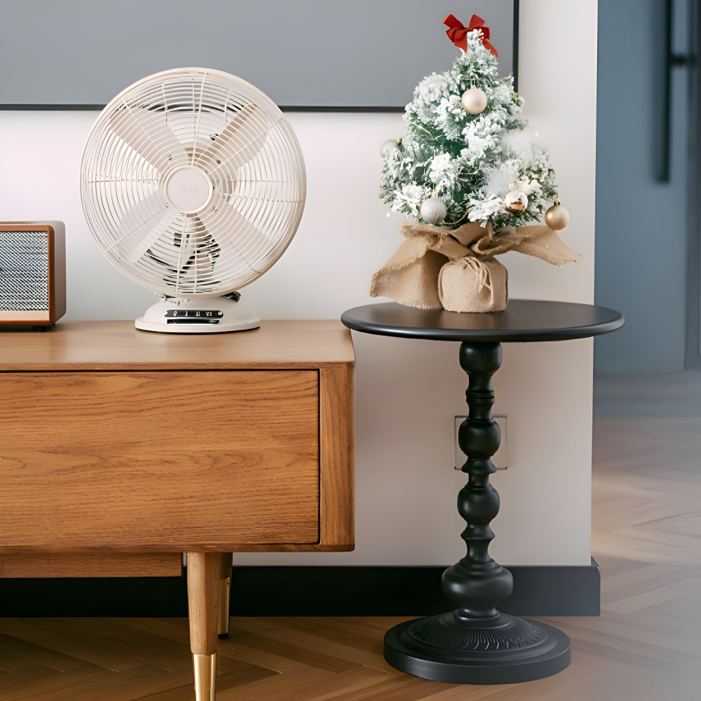 Table d'appoint classique ronde style balustre - Idéale pour les petits espaces