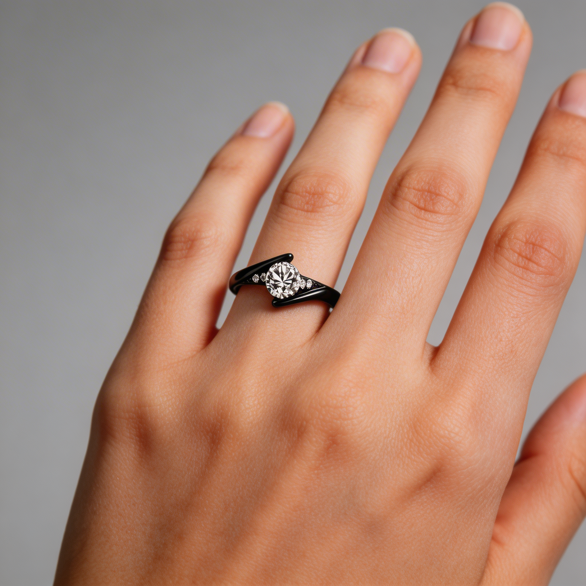 Leila - Bague classique en diamant
