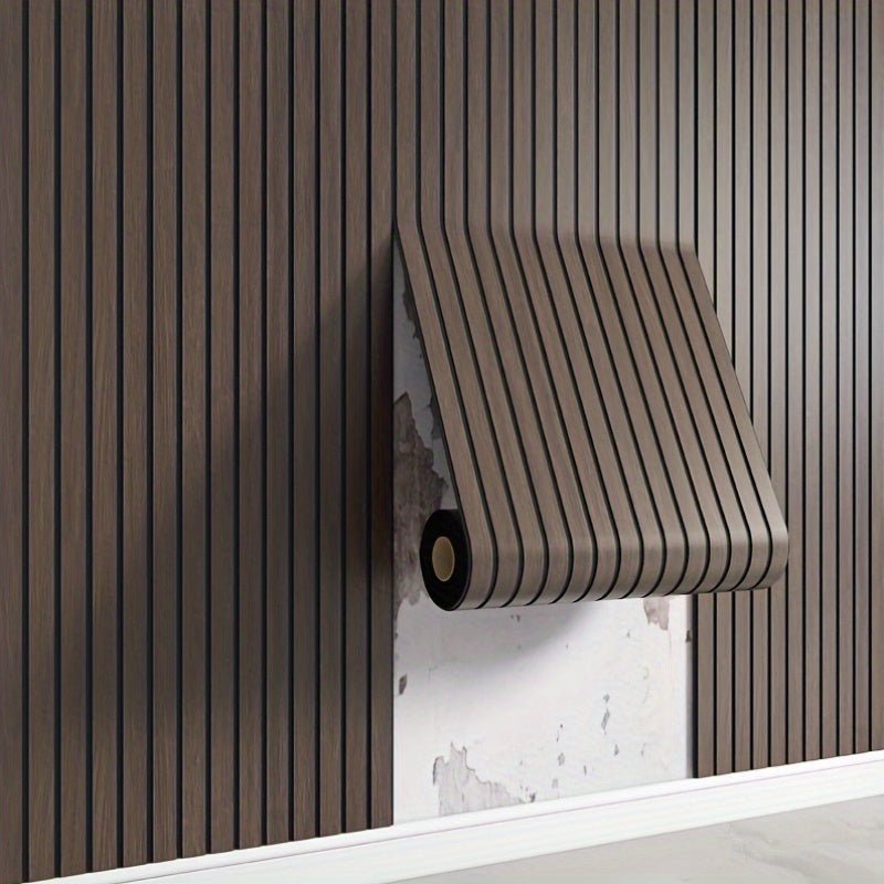 ECOWALL – Panneaux Muraux 3D en PVC Auto-adhésifs avec Texture Bois Réaliste