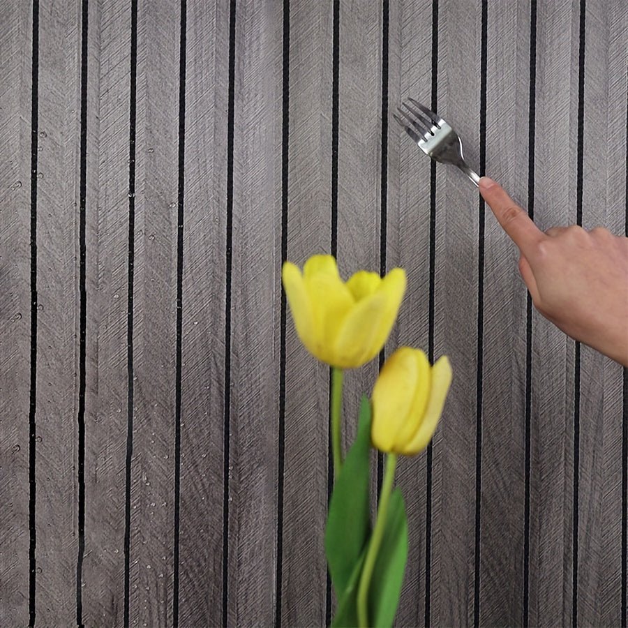 ECOWALL – Panneaux Muraux 3D en PVC Auto-adhésifs avec Texture Bois Réaliste