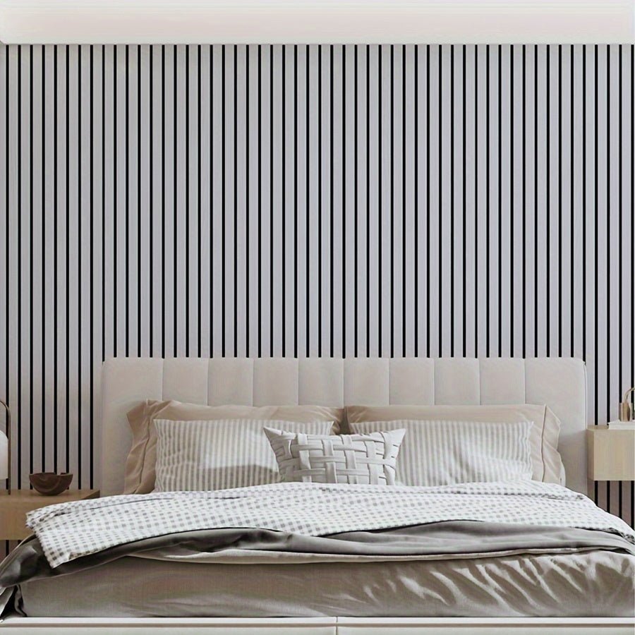ECOWALL – Panneaux Muraux 3D en PVC Auto-adhésifs avec Texture Bois Réaliste