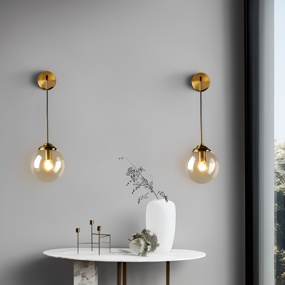 Vetrovia Applique Murale – Applique en Verre et Métal au Design Industriel Rétro