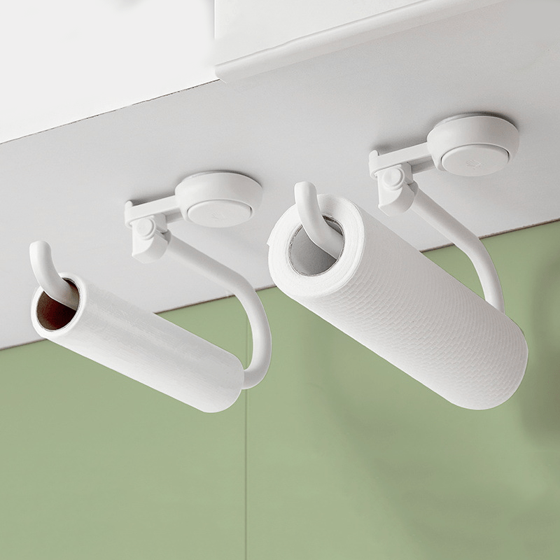 ROLLFIX - Support de papier toilette en acier inoxydable sans perçage avec forte suction pour une installation sécurisée et sans dommages dans la salle de bain