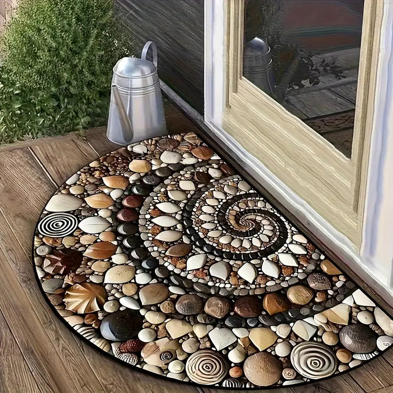 TIDALHOME - Tapis de porte côtier fait main avec dos antidérapant pour portes d'entrée