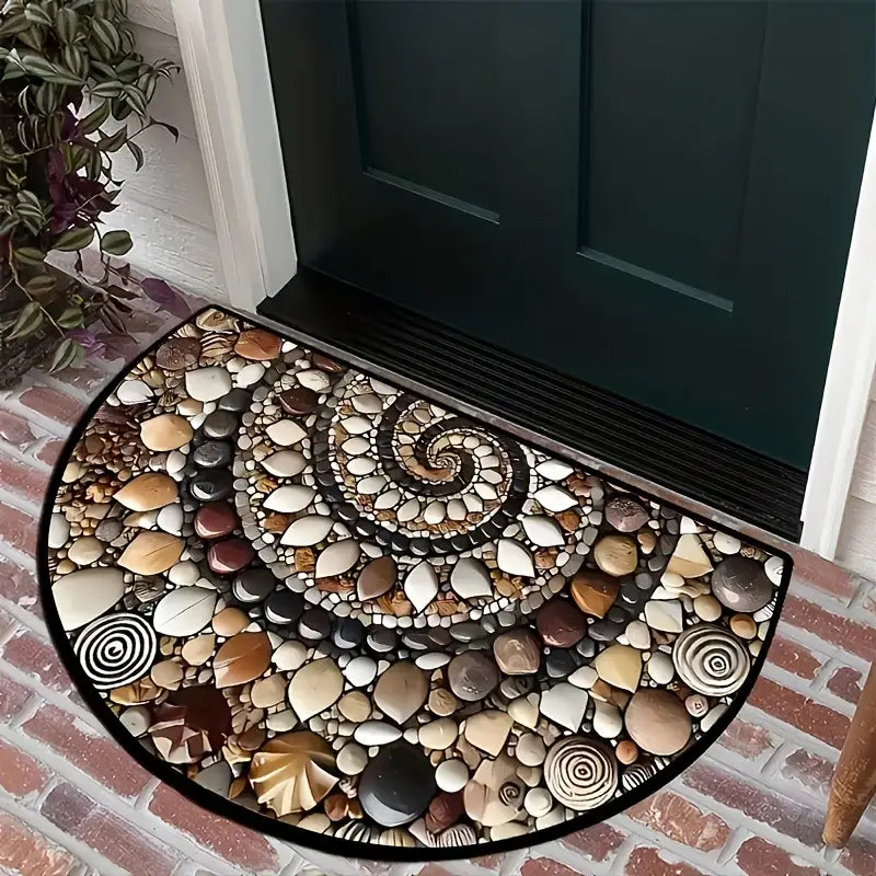 TIDALHOME - Tapis de porte côtier fait main avec dos antidérapant pour portes d'entrée