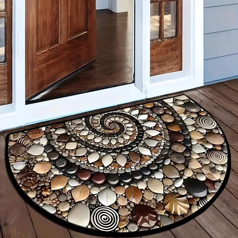 TIDALHOME - Tapis de porte côtier fait main avec dos antidérapant pour portes d'entrée