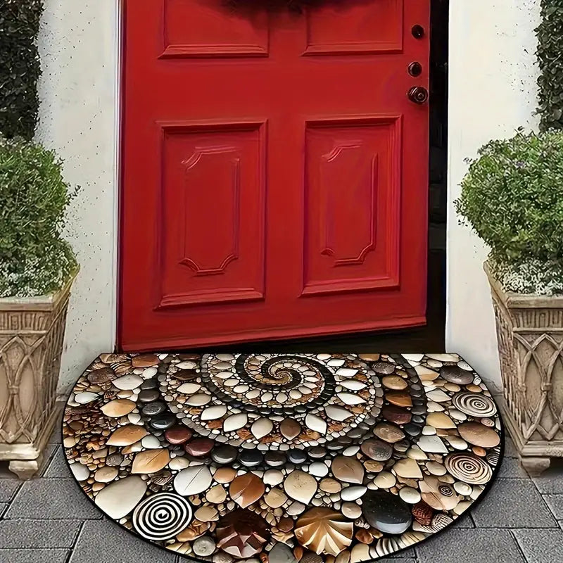 TIDALHOME - Tapis de porte côtier fait main avec dos antidérapant pour portes d'entrée