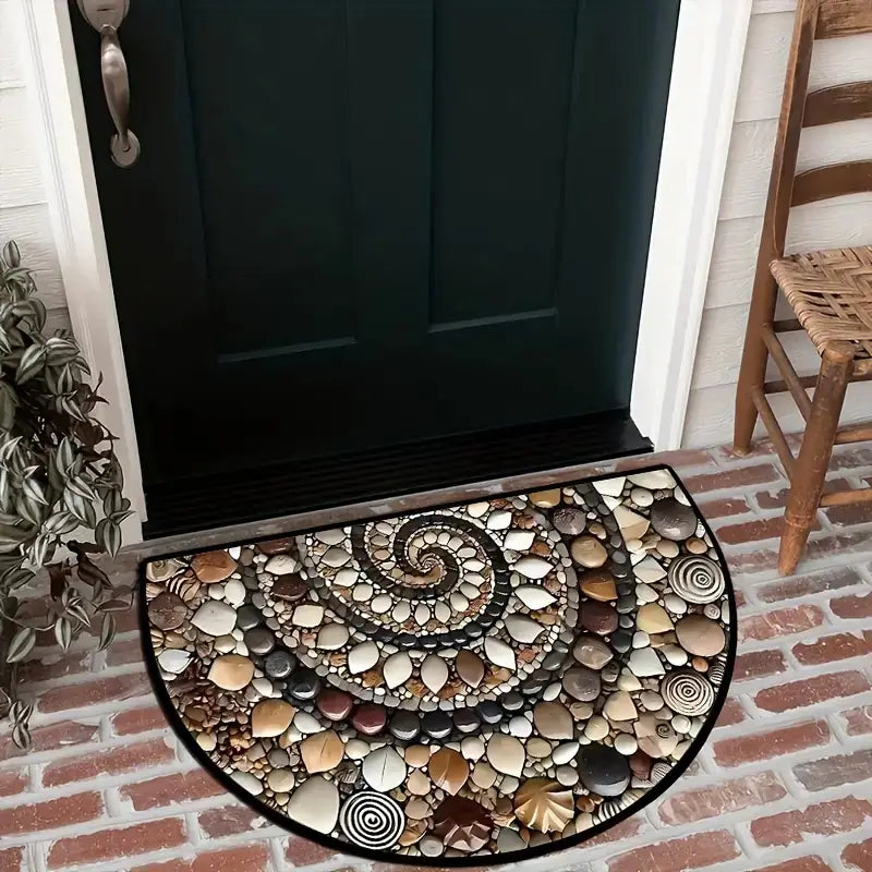 TIDALHOME - Tapis de porte côtier fait main avec dos antidérapant pour portes d'entrée