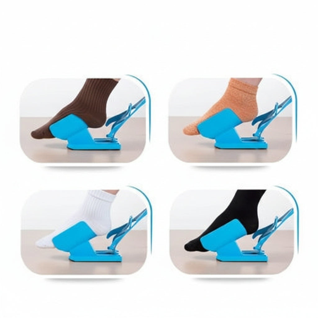 EZSTEP - Aide à Enfiler des Chaussettes de Compression pour un Habillage Confortable
