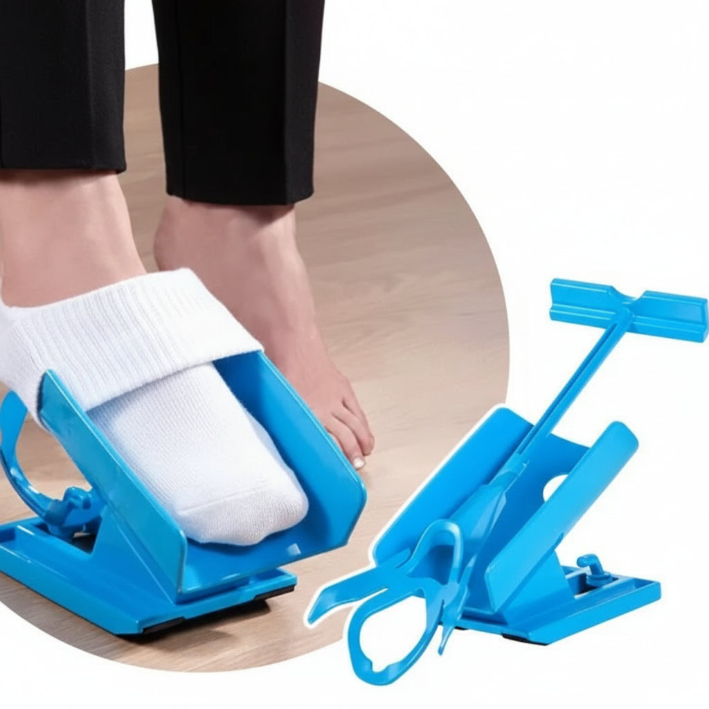 EZSTEP - Aide à Enfiler des Chaussettes de Compression pour un Habillage Confortable
