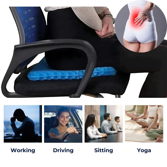 POSTUREPRO - Coussin de siège en gel orthopédique pour le coccyx et le soutien lombaire
