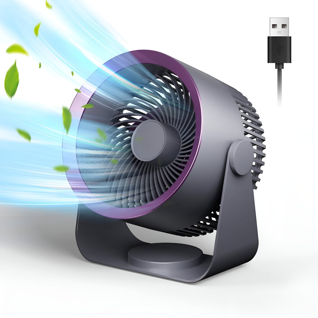 Ventilateur de table oscillant compact pour la maison et le bureau