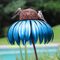 BIRDWORLD - Mangeoire à Oiseaux en Métal Coneflower, Design Durable et Résistant aux Intempéries