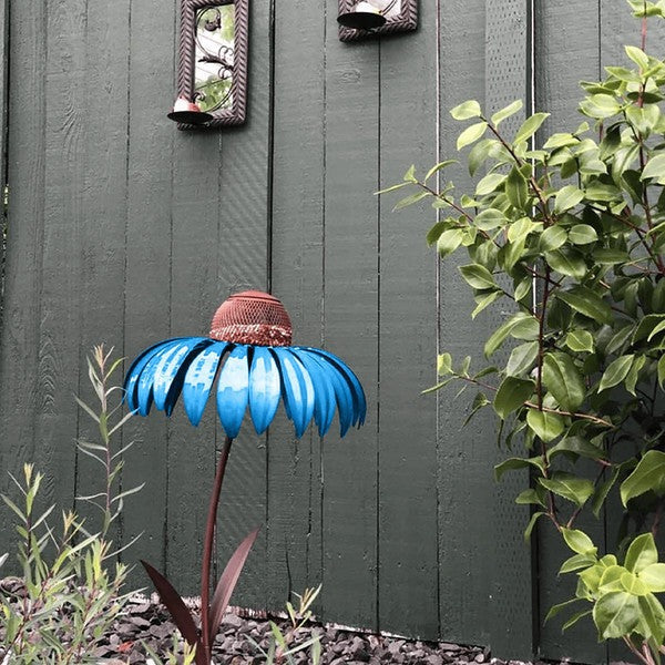 BIRDWORLD - Mangeoire à Oiseaux en Métal Coneflower, Design Durable et Résistant aux Intempéries