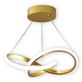 SpiraGlow Lampe de Plafond – Lampe de Plafond LED Moderne avec Design Spiral Sculptural