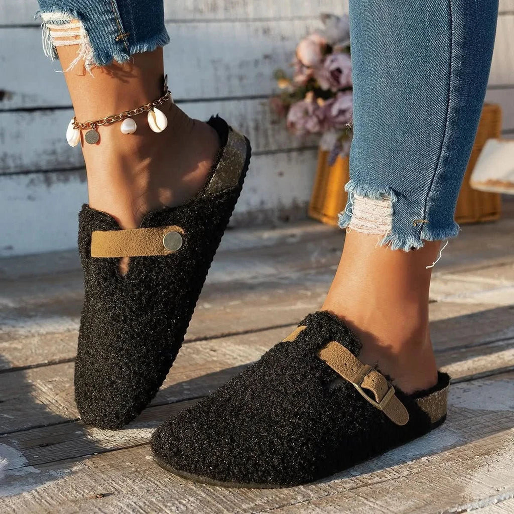 HEATWOOL - Chaussons en laine de mouton conçus pour une chaleur douillette et un confort d'intérieur en hiver