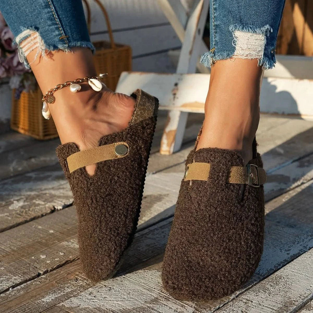 HEATWOOL - Chaussons en laine de mouton conçus pour une chaleur douillette et un confort intérieur en hiver