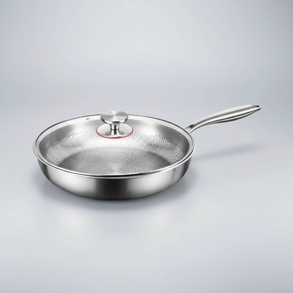 HAMMERPAN - Poêle à frire en titane martelé antiadhésive conçue pour une cuisson durable, sans produits chimiques et une performance thermique supérieure