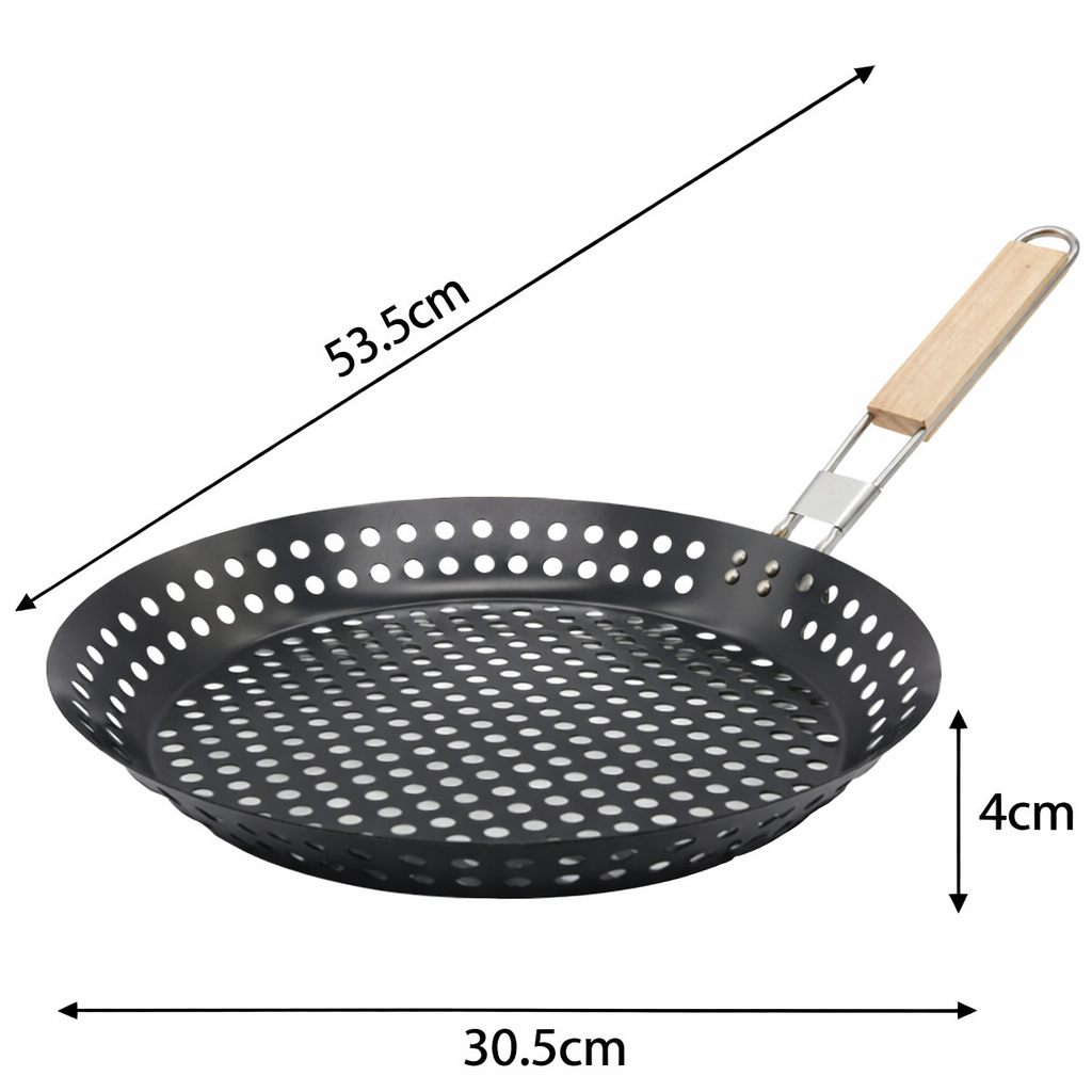 GRILLROUND – Poêle de BBQ extérieure à chaleur uniforme