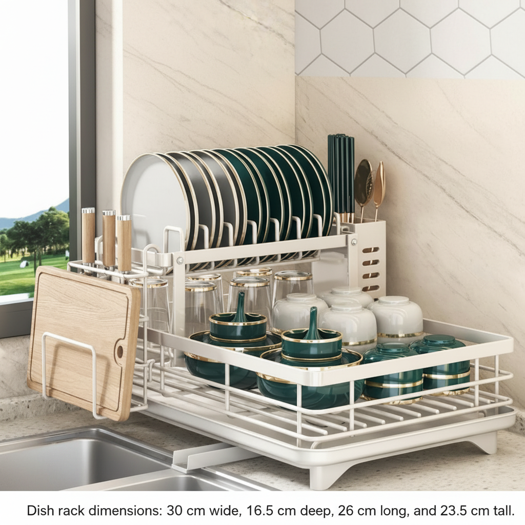 MODULKITCH – Égouttoir pliable en acier inoxydable pour cuisines compactes et élégantes